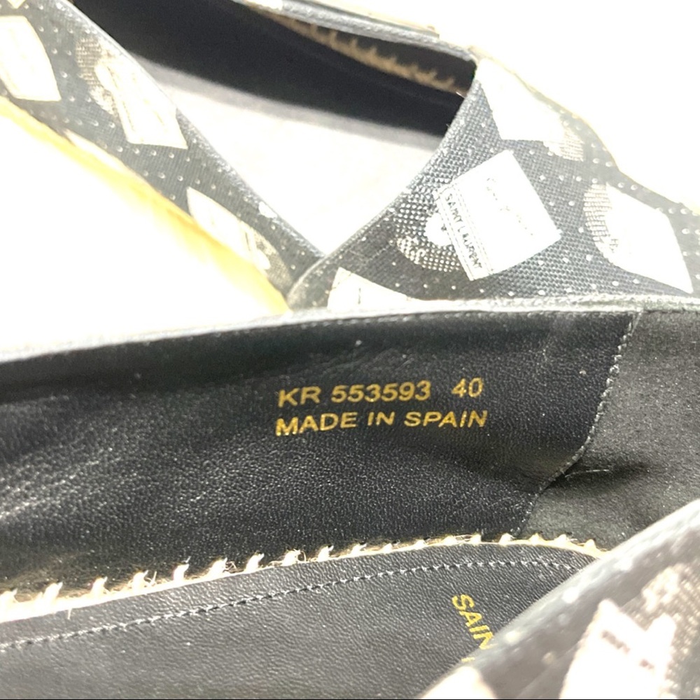 {Saint Laurent} YSL Paris Flat Espadrilles 40EUR - Picture 7 of 7